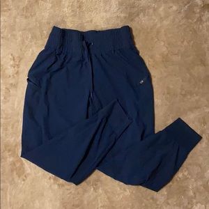 Navy blue athletic joggers